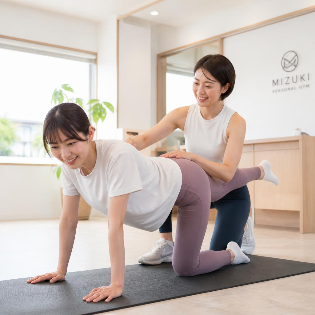 CORE FITのパーソナルトレーニング風景
